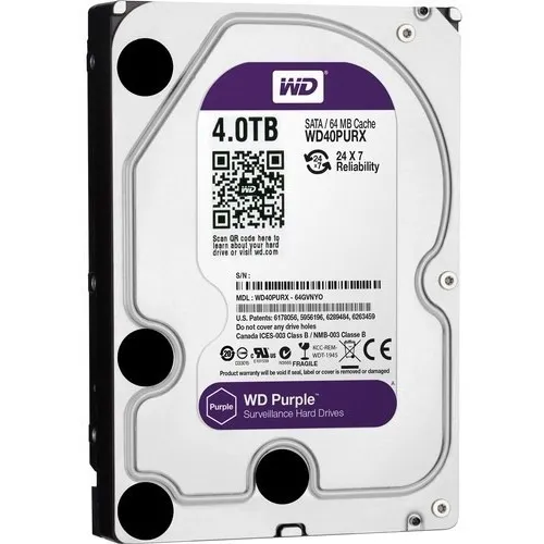 interno Western Digital WD Purple WD40PURX 4TB púrpura