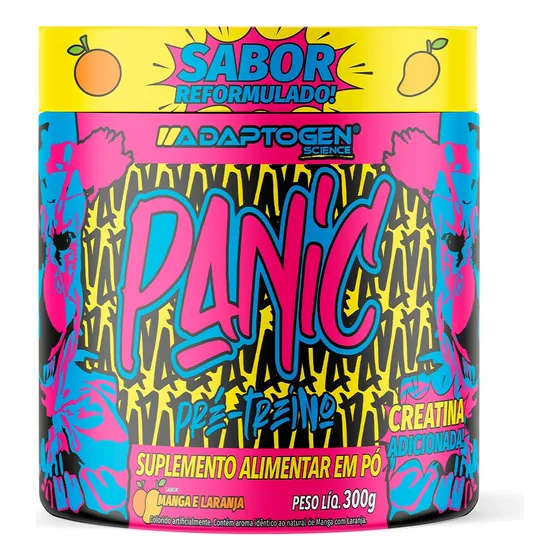 Pré Treino - Panic 300g C/ Beta Alanina - Adaptogen