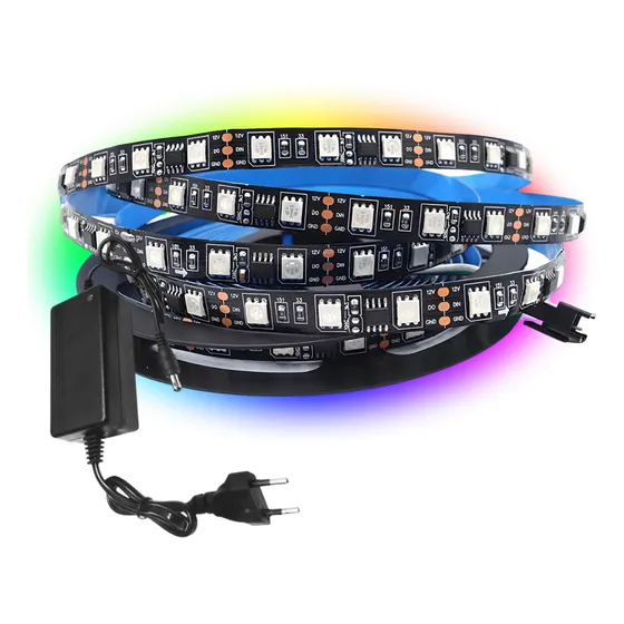 Fita Ultra Led Endereçável 5m Ws2811 12v Ip20 60smd Fonte 5a