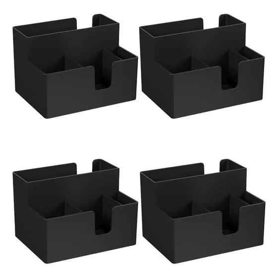 Kit 4 Porta Sachês Guardanapos Açúcar Organizadores Bancada