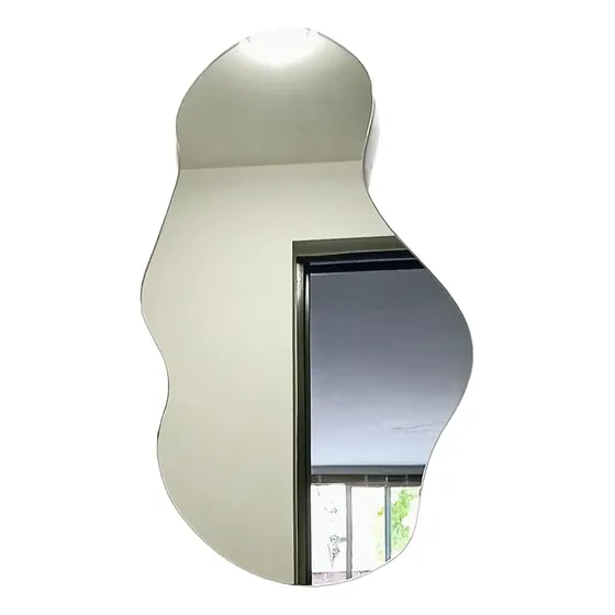 Espejo Irregular De Cuerpo Entero De Pared 140x75cm Agua