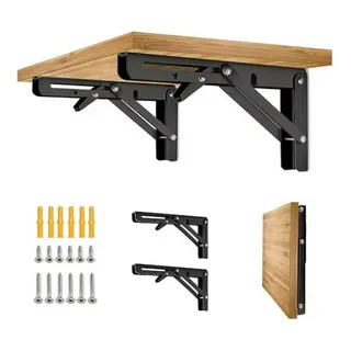 Soporte Plegable 22 Para Estantería De Pared - 2 Piezas Soporte Plegable 22 Para Estantería De Pared - 2 Piezas