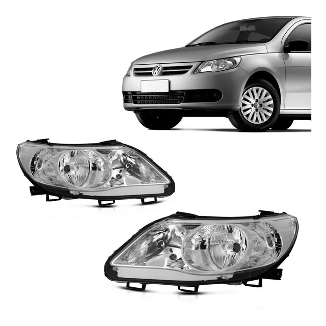 Farol Gol G5 2008 A 2012 Foco Duplo Modelo Ambar