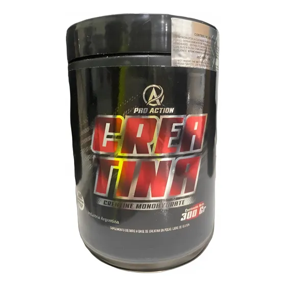 Suplemento En Polvo Creatina Monohidratada Pro Action 300g