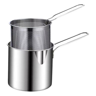 Olla Profunda Con Cesta Para Muslos De Pollo Frito Chuletas Olla Profunda Con Cesta Para Muslos De Pollo Frito Chuletas