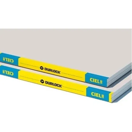 Placas Cielorraso Durlock Ciel 7 Mm (1,20 X 2,40 Mts) Gris Claro