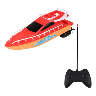 Barco Rc Eletrônico Sem Fio Alimentado Por Para Vermelho Barco Rc Eletrônico Sem Fio Alimentado Por Para Vermelho