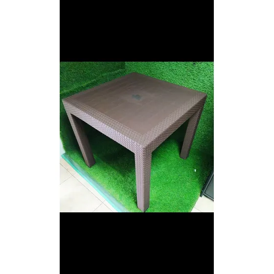Mesa Comedor 4 Puestos Pvc Tipo Rattan 