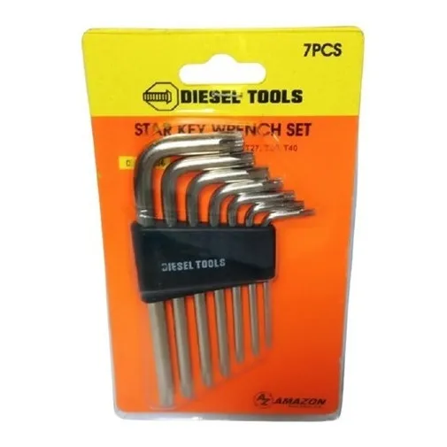 Set De Llaves Torx 7 Piezas Milimetricas 1,5/2/2,5/3/4/5/6