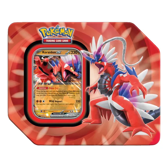 Pokémon Tcg: Paldea Legends Tin Ingles (koraidon/miraidon)