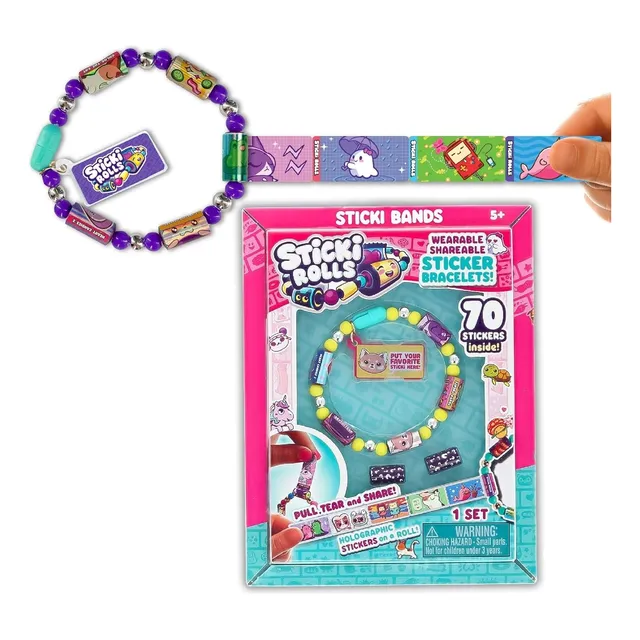 Sticki Rolls - Pulsera De Juguete Con Calcomanías 1 Set