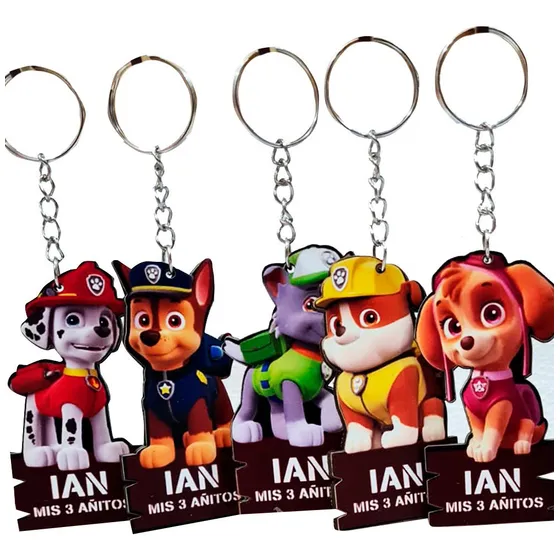 Llaveros X20 + Po. Llavero + Central 25cm Paw Patrol