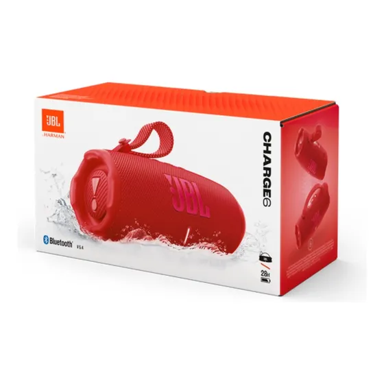 Jbl Charge 6 Rojo 45w Parlante Bluetooth Portátil 28h Ip68