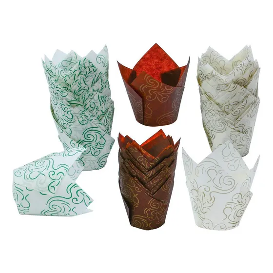 B Envoltorios De Papel A Prueba De Aceite Con Forma De