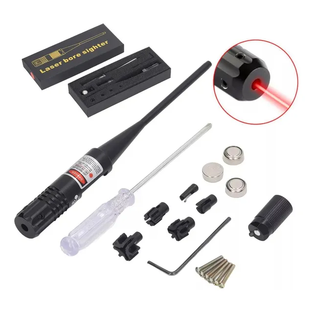 Set Colimador Laser Rifle Tactico Caza Calibrador Mira Laser