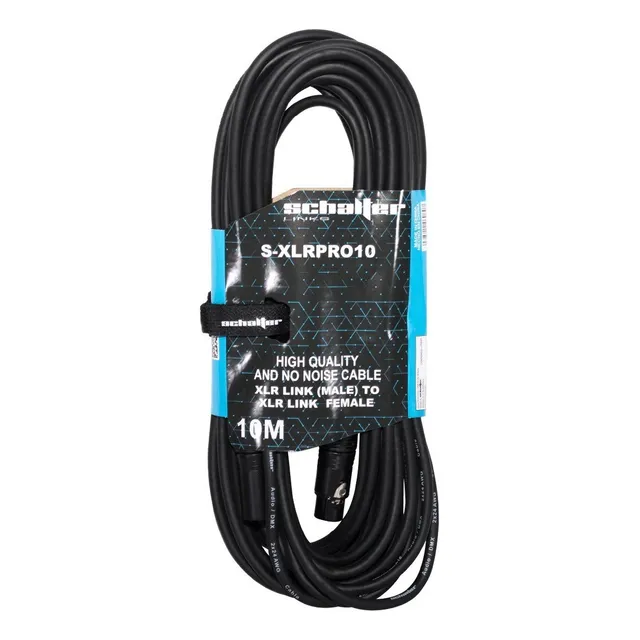Cable Para Audio Xlr Pro Macho/hembra De 10m Alta Calidad
