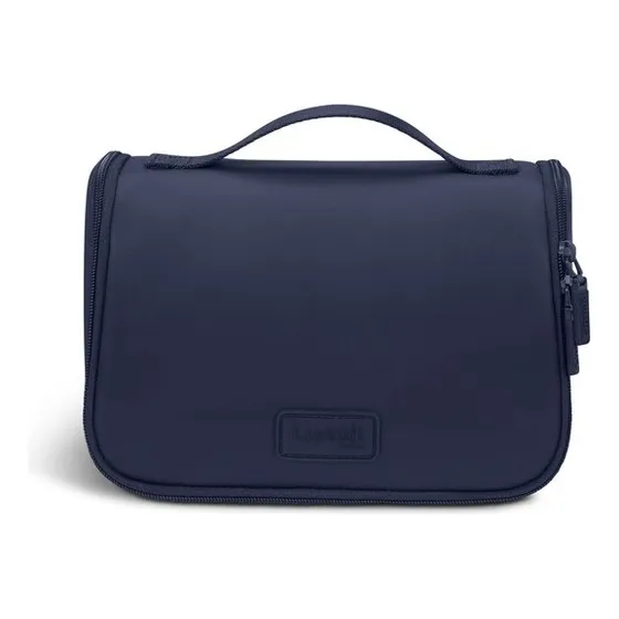 Toilet Case Lipault Plume Accessoires Hanging Toiletry Bag Navy Color Azul Diseño De La Tela Liso