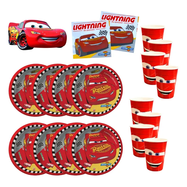 Kit Mesa Descartable Plato - Vaso Cumpleaños Disney Original