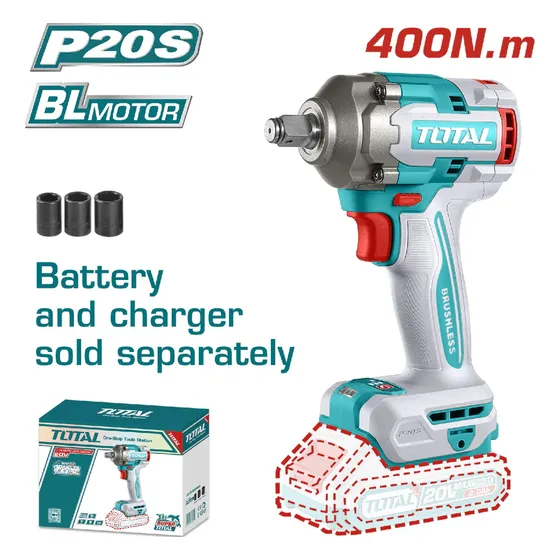 Pistola Llave De Impacto Inalambrica 20v Total