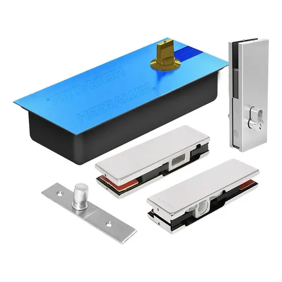 Kit De Herrajes Y Bisagra Ryobi S202 130 Kg Puerta Cristal