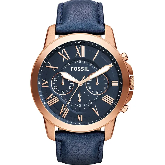 Reloj Fossil Grant Fs4835 Clásico Hombre Cronografo Original