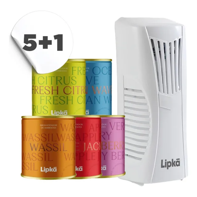 Pack 5 Latas Aromáticas Lipka + 1 Difusor Electrico 