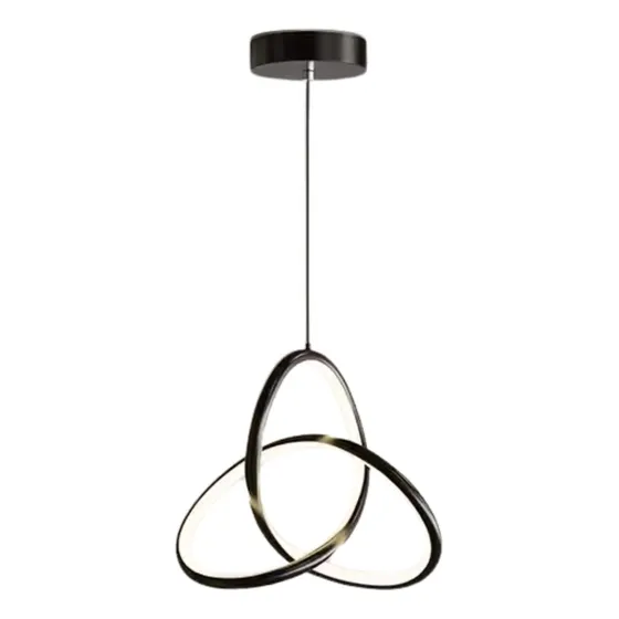 Moderna Luminaria Colgante Luz Led Anillos Bajo Consumo