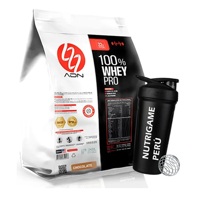 100% Whey Pro 5kg Proteina Whey Adn +shaker - Tienda Fisica