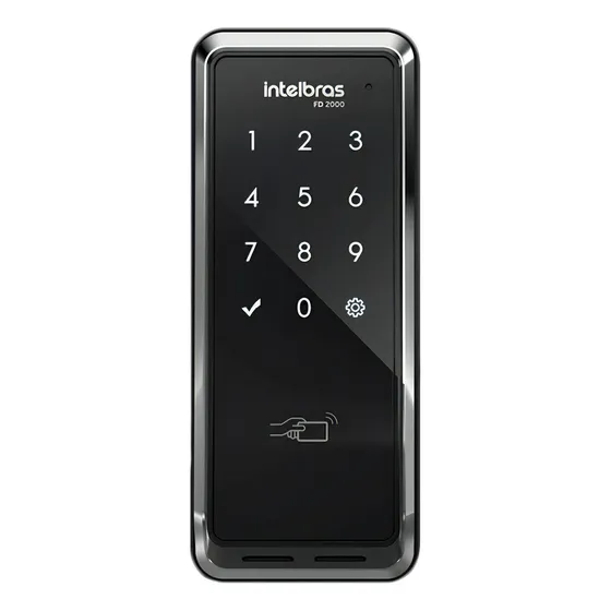 Fechadura Digital Intelbras Para Casa Senha E Cartao Fd 2000