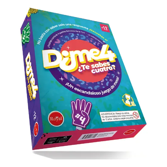 Dime 4 Juego Royal Nombrar Cuatro Opciones +12 Años