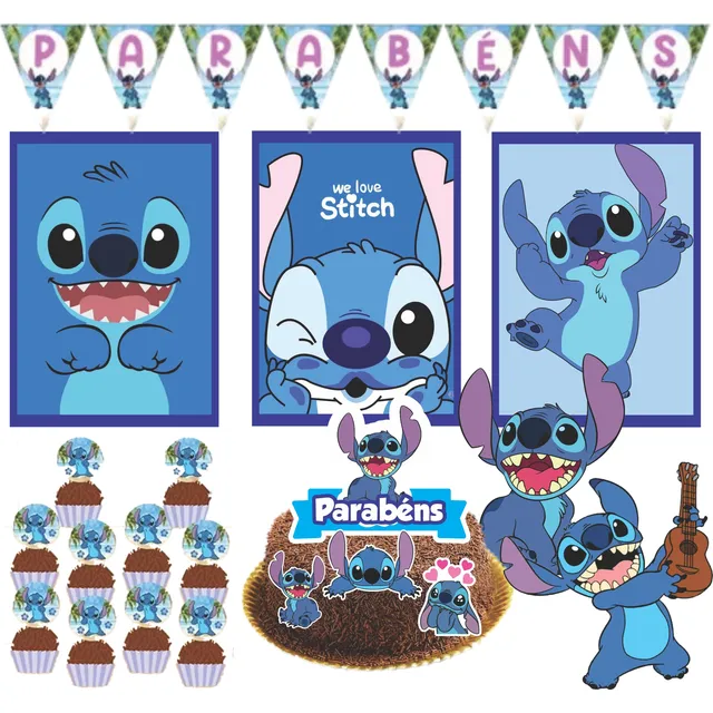 Festa Lilo Stitch Só Um Bolinho 30 Pçs