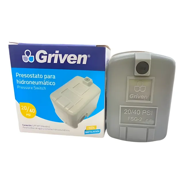 Presostato Para Hidroneumático 20- 40 Psi Griven 