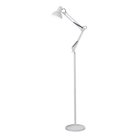Luminária De Piso Dapon FL0WH-EU Abajur Articulada Pedestal De Chão Cor Branca