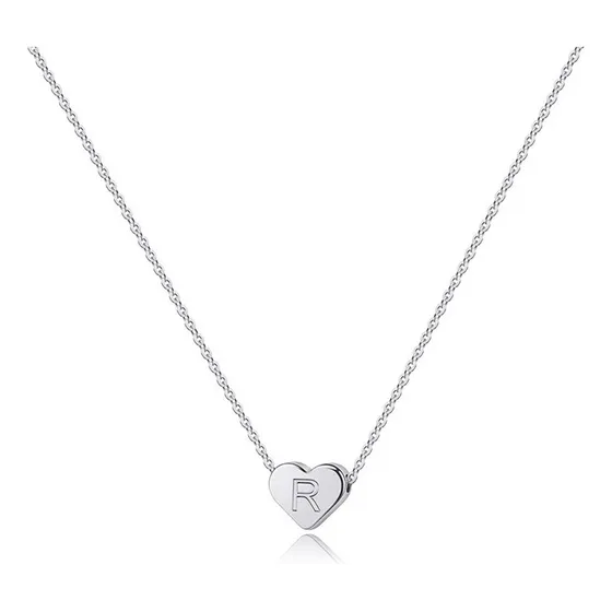 Collar Moda Cadena Joyeria De Acero Inoxidable Mujer Letras