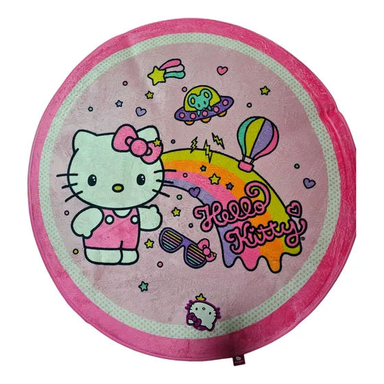 Alfombra Antideslizante Original Hello Kitthy Mide 100 Cms 1 M 1 M Rosa Arcoiris
