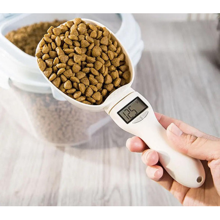 Colher Eletrônica De Medição De Alimentos Para Animais De Estimação Pet Food Measuring S Cor Branco Colher Eletrônica De Medição De Alimentos Para Animais De Estimação Pet Food Measuring S Cor Branco