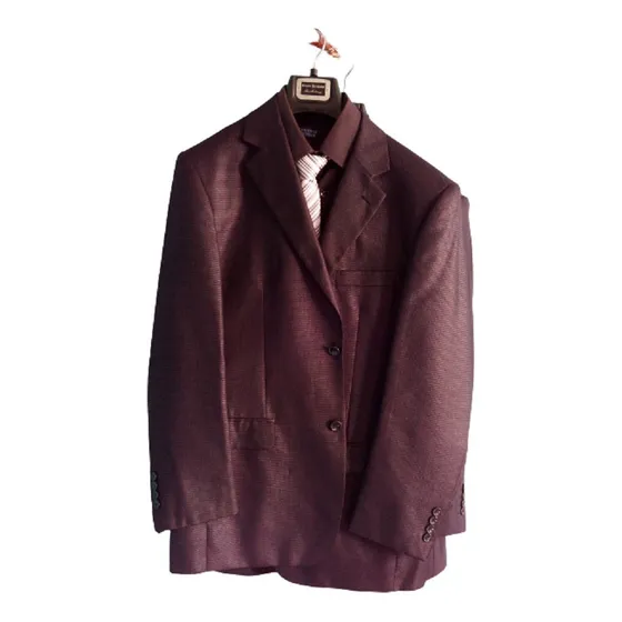 Chaqueta (tipo Traje) Para Caballeros.negro Metalizado Usado