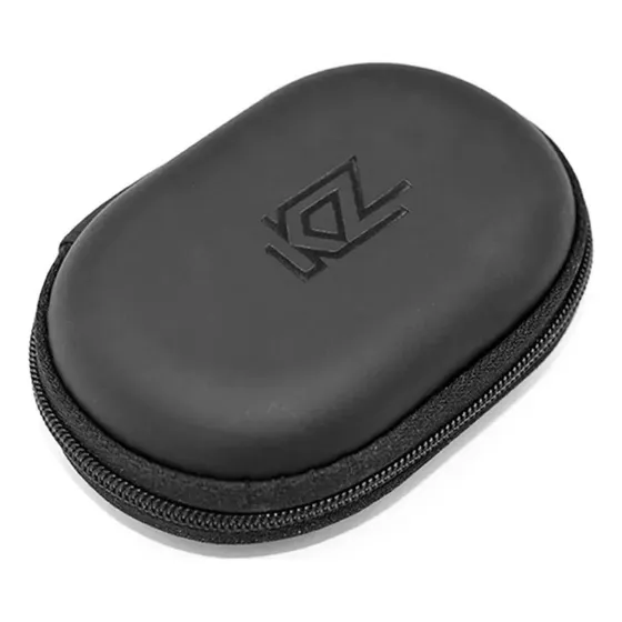 Estuche Auriculares Kz Funda Original Con Cierre Semi Rígida Negro