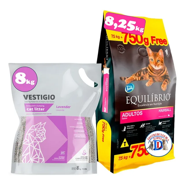 Equilibrio Gato Adulto 7.5kg + 3 Pate + 6 Pagos