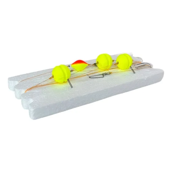 Linea Pejerrey Boya Yoyo 18mm Flote Completa Tanza Anzuelos