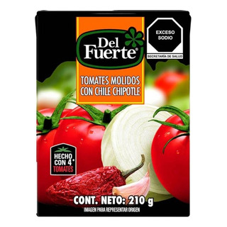 3 Pza Tomates Molidos Del Fuerte Con Chile Chipotle 210 G 3 Pza Tomates Molidos Del Fuerte Con Chile Chipotle 210 G