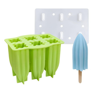 Formas De Picolé De Silicone Com Tampa, 6 Peças, Sem Bpa, Formas De Picolé De Silicone Com Tampa, 6 Peças, Sem Bpa,