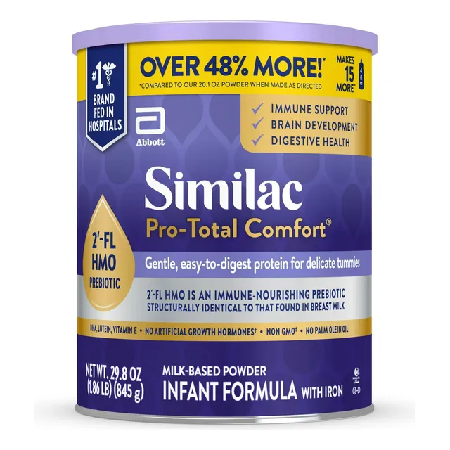 Similac Pro-total Comfort Fórmula En Polvo Para Bebés 29.8oz