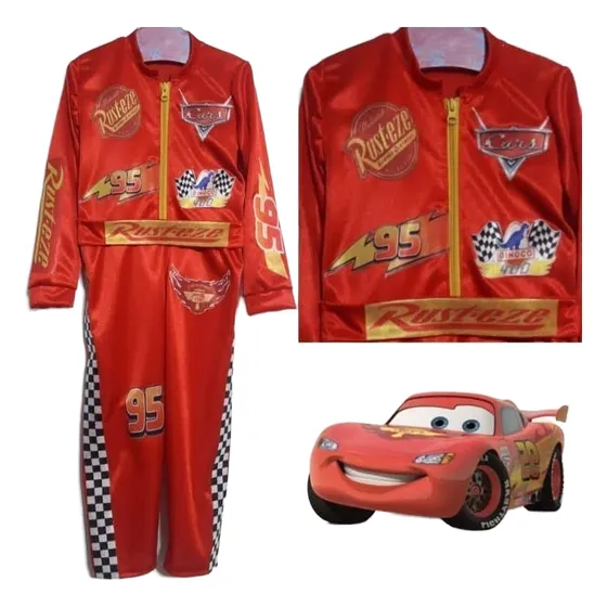 Disfraz Piloto Rayo Mc Queen Cars - Envio Full