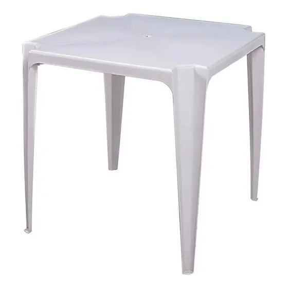 Mesa Jardín Plástico Pvc - Cuadrada Mor 70 X 70 - 