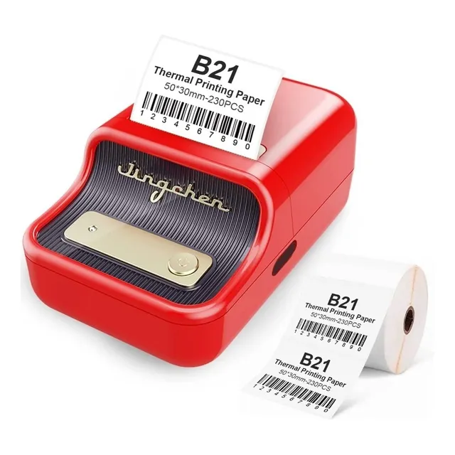 Impresora Térmica De Códigos De Barras Label Maker B21 Bluet