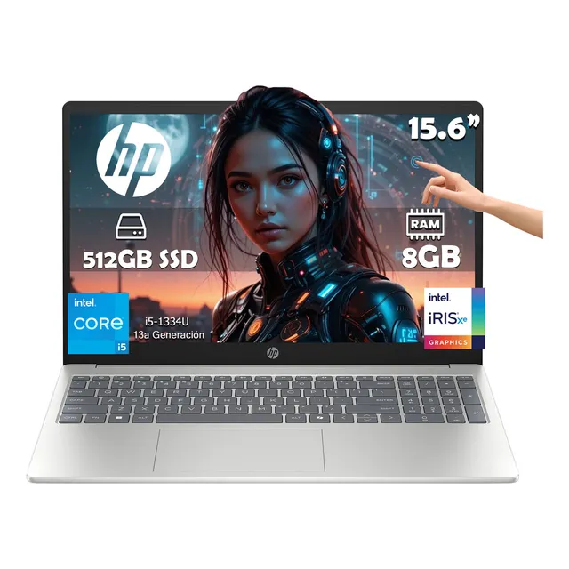 Laptop Hp 15-fd0150wm Intel Core I5-1334u 512gb 8gb Ram Touch 1920x1080px Windows 11 Home