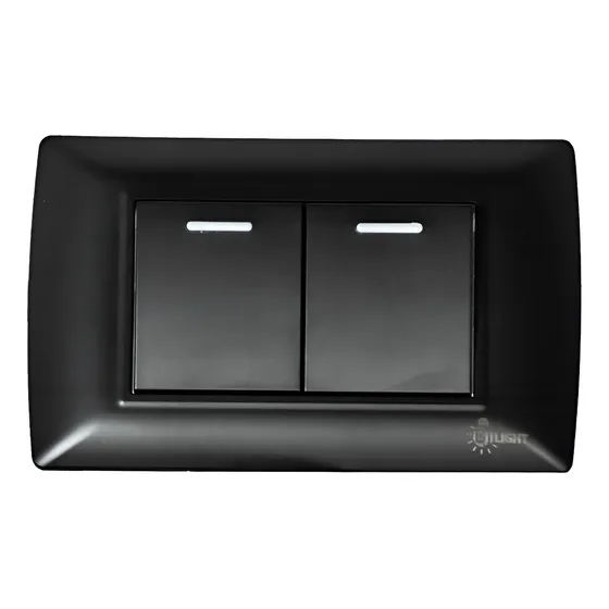 Interruptor Doble Negro 3way 36mm