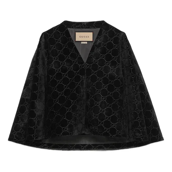 Capa Gucci Original Negro De Tercio Pelo Logotipo Gg Italy