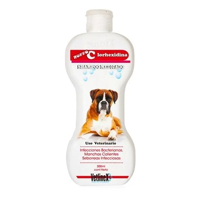 Shampoo Medicado Para Perros Y Gatos Clorhexidina + Glicerin